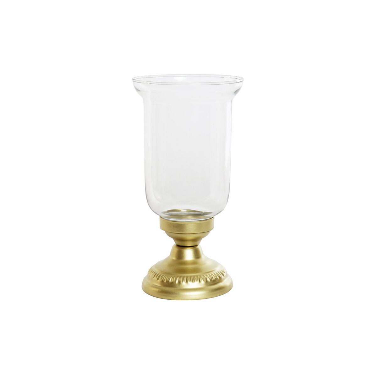 Ljusstakar DKD Home Decor Gyllene Metall Glas 14 x 14 x 27 cm