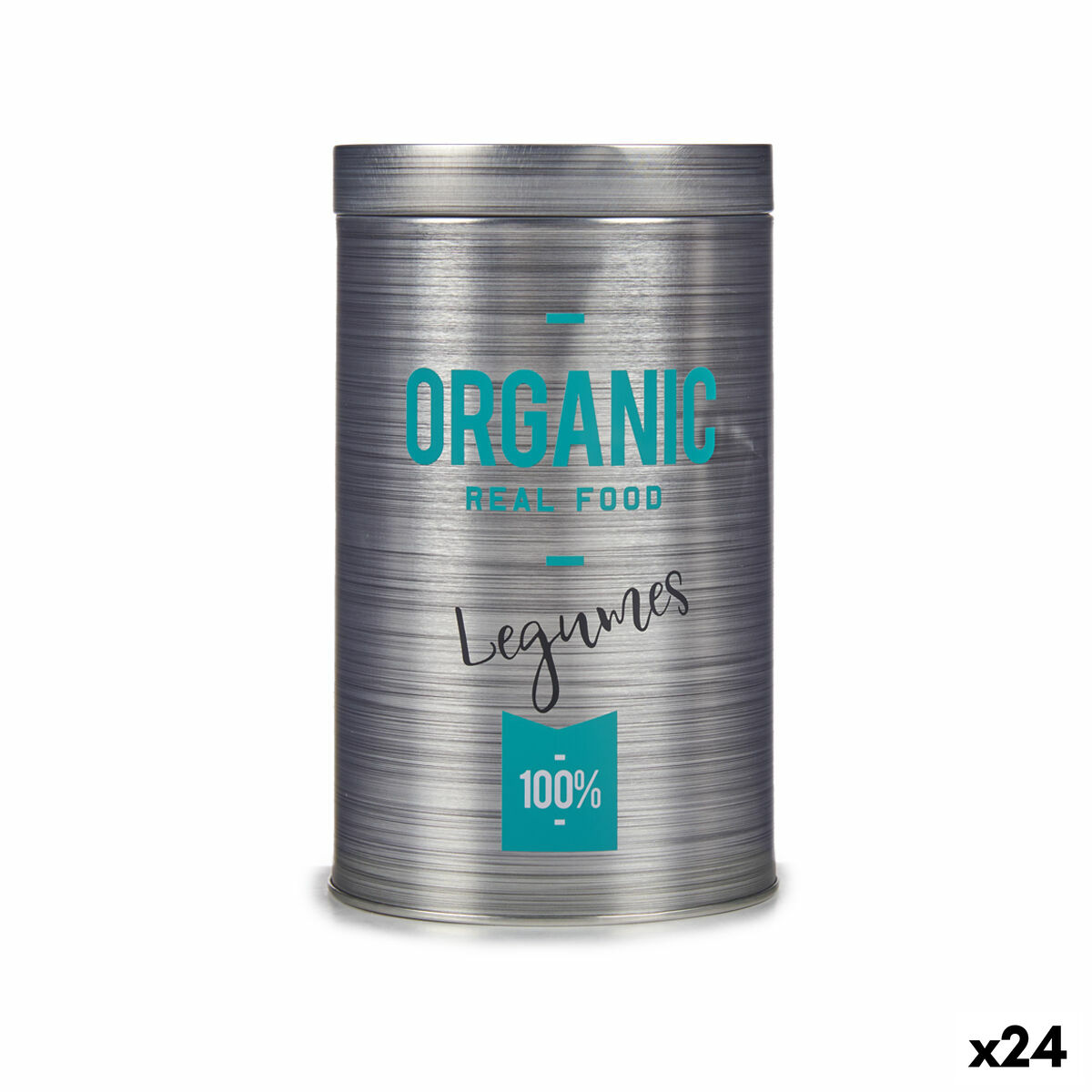 Burk Organic Baljväxter Grå Tenn 10,4 x 18,2 x 10,4 cm (24 antal)