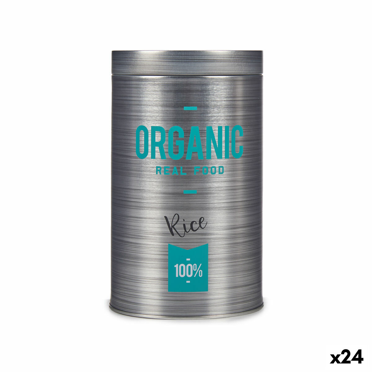 Burk Organic Grå Tenn 10,4 x 18,2 x 10,4 cm (24 antal)