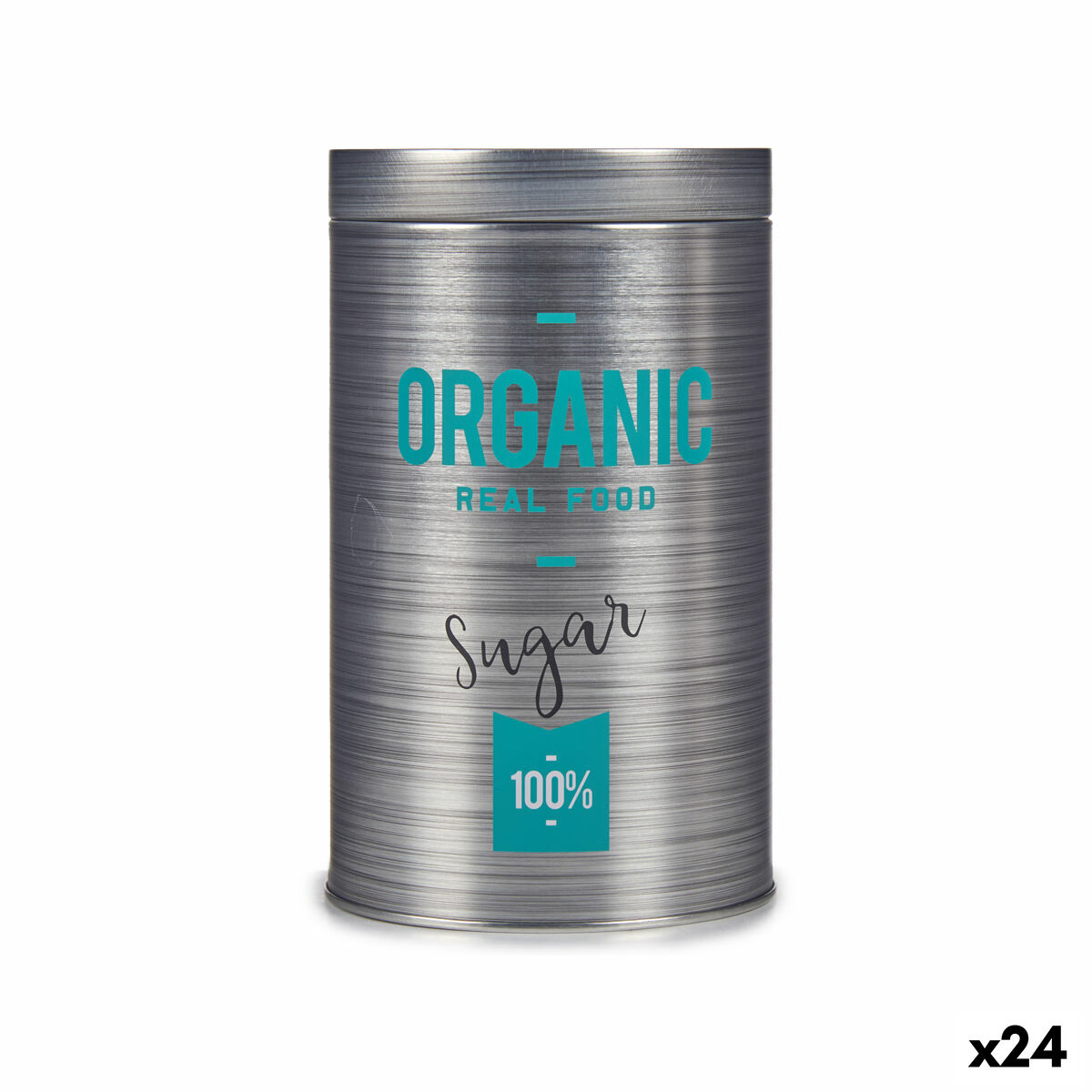 Burk Organic Socker Grå Tenn 10,4 x 18,2 x 10,4 cm (24 antal)