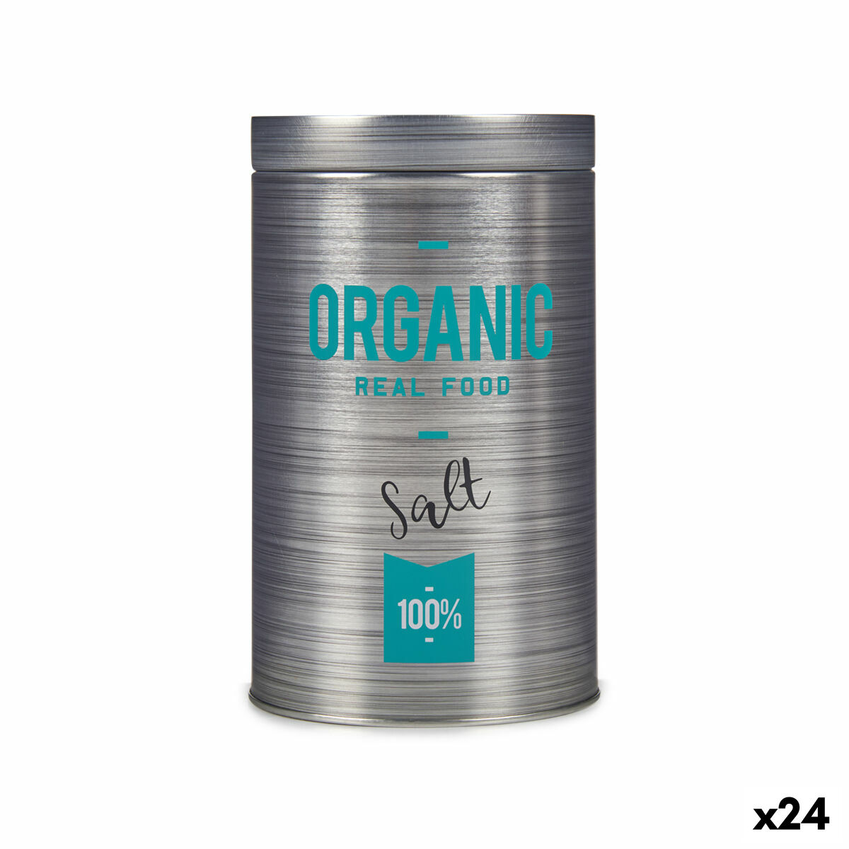 Burk Organic Salt Grå Tenn 10,4 x 18,2 x 10,4 cm (24 antal)