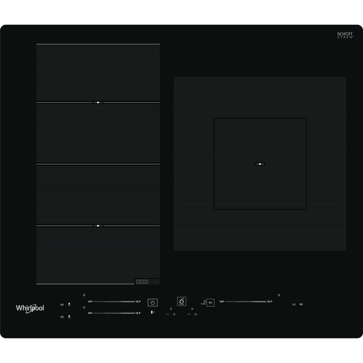 Induktionshäll Whirlpool Corporation WFS9560NE 5700 W 59 cm - 2