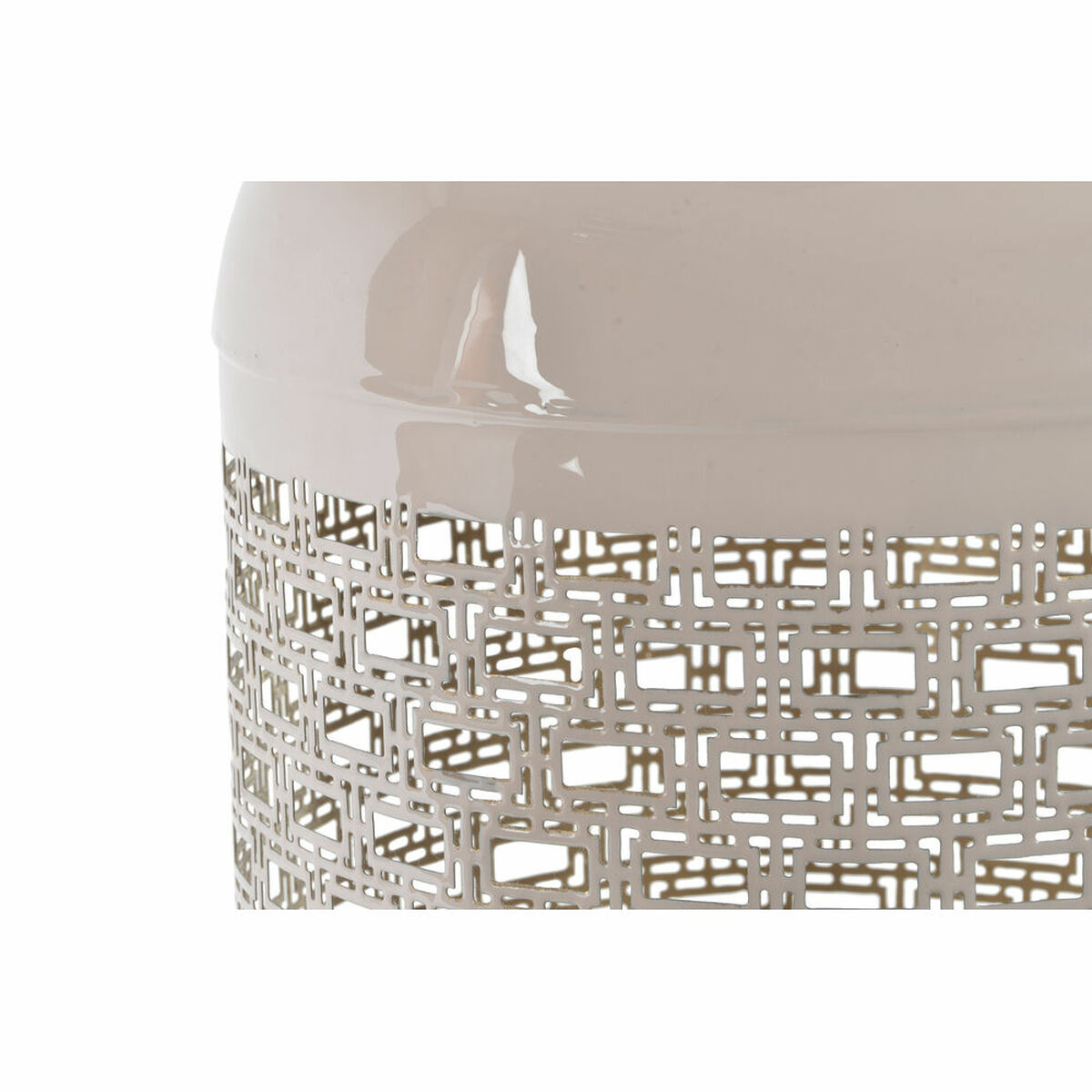 Ljusstakar DKD Home Decor 24 x 24 x 46 cm Blå Rosa Aluminium 24 x 24 x 56 cm (2 antal) - 4