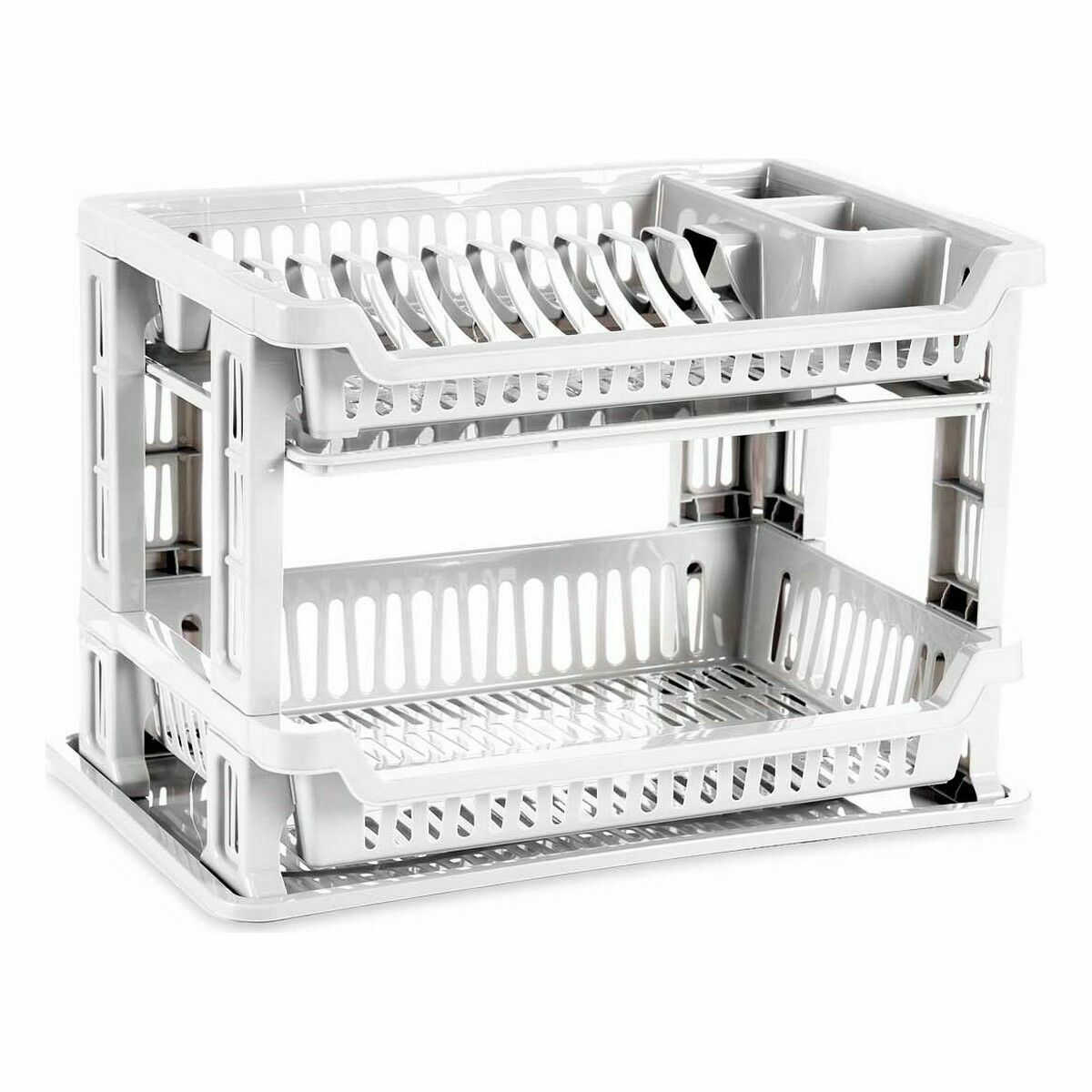 Torkställ Vit Plast 45 x 30 x 30,5 cm (6 antal) - 2