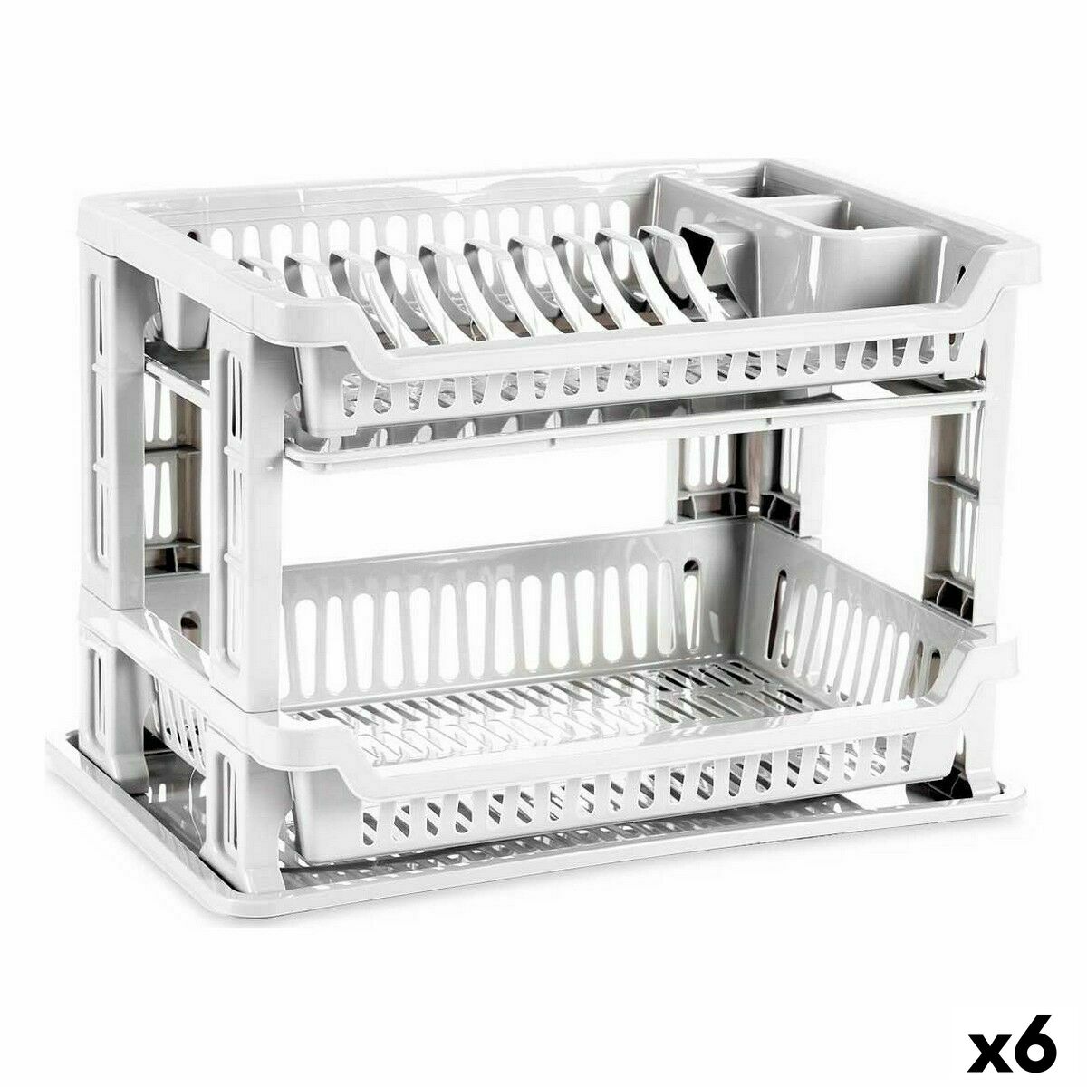 Torkställ Vit Plast 45 x 30 x 30,5 cm (6 antal)