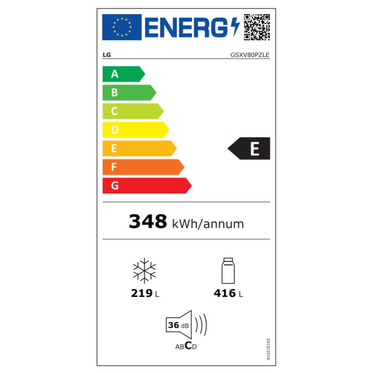 Amerikanskt kylskåp LG GSXV80PZLE Rostfritt stål (179 x 91 cm) - 2
