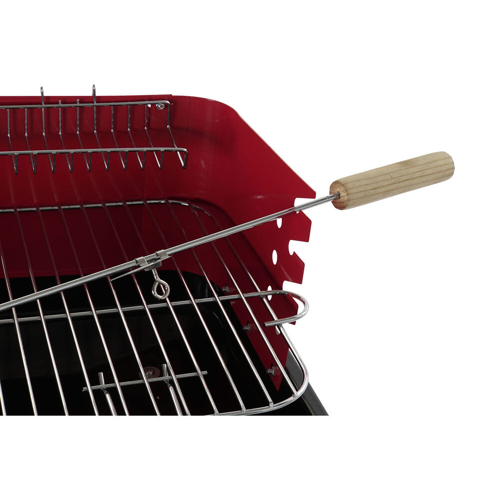 Kolgrill med ben DKD Home Decor Röd 53 x 37 x 80 cm Stål (53 x 37 x 80 cm) - 2