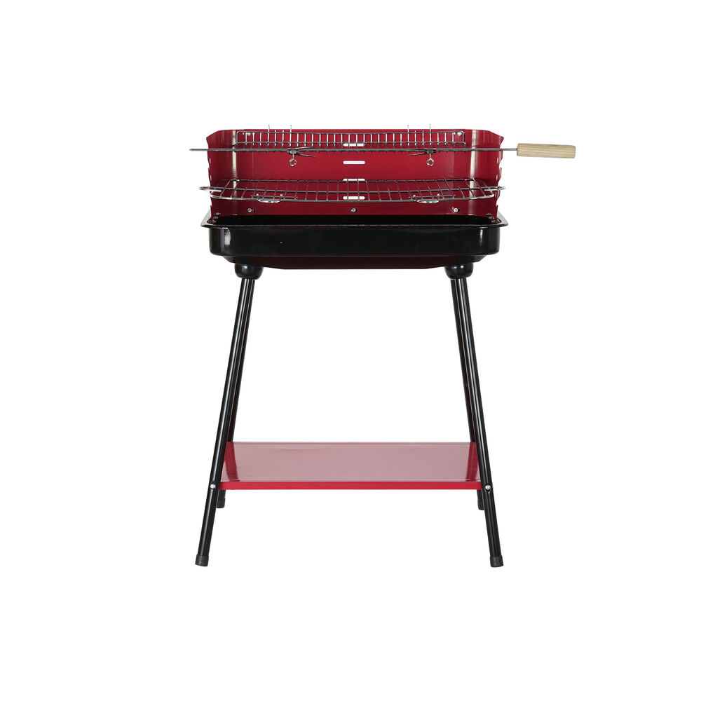 Kolgrill med ben DKD Home Decor Röd 53 x 37 x 80 cm Stål (53 x 37 x 80 cm) - 9
