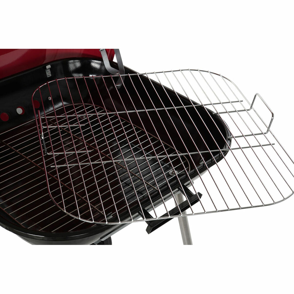 Kolgrill med lock och hjul DKD Home Decor Röd 60 x 57 x 80 cm Stål (60 x 57 x 80 cm) - 13