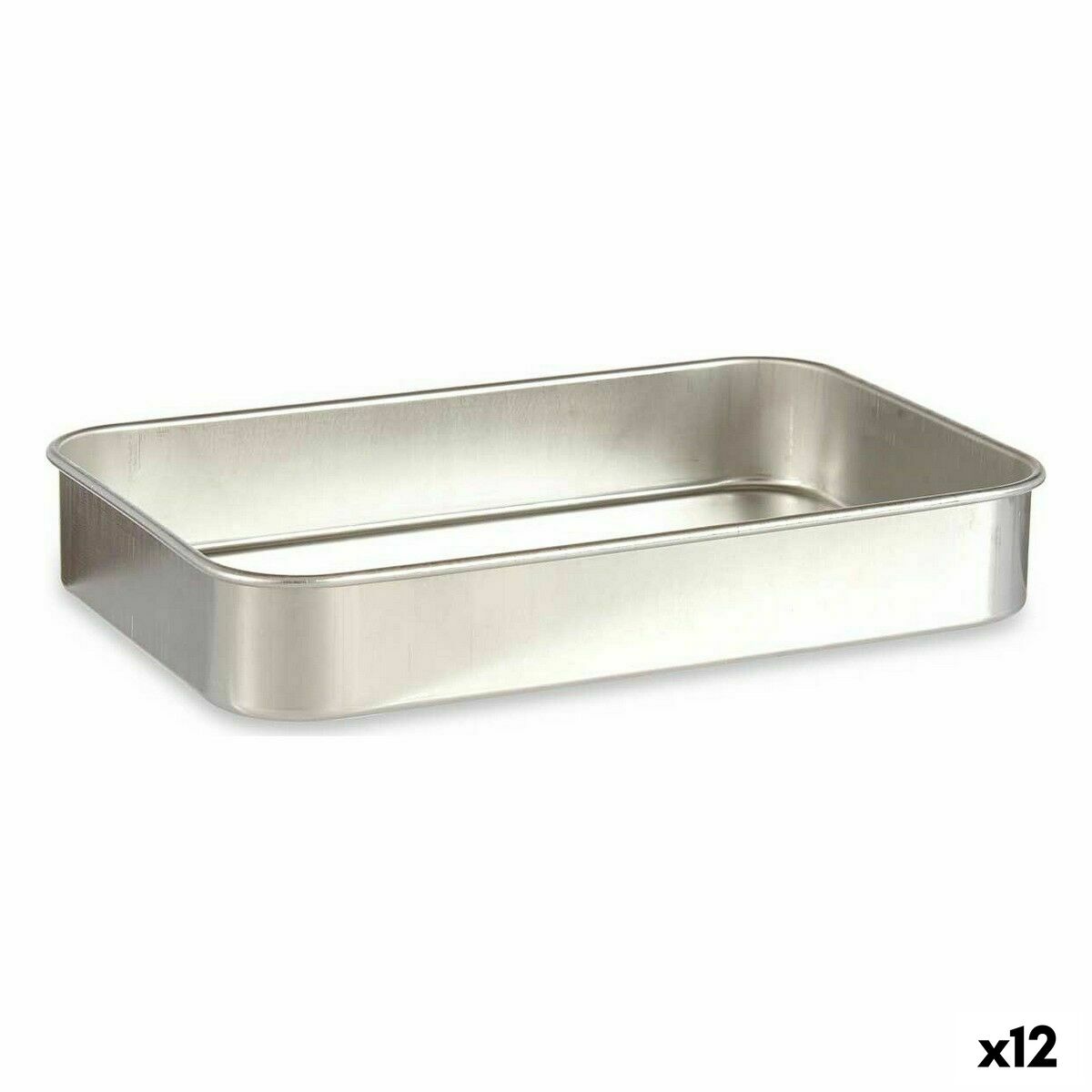 Ugnsbleck Silvrig Aluminium 23,5 x 6 x 36 cm (12 antal)