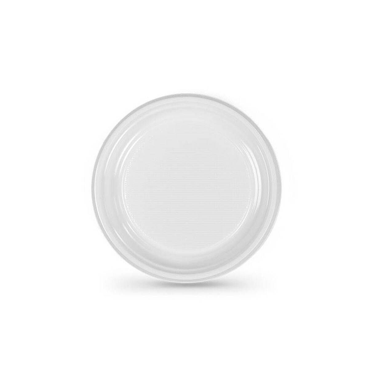 Set med återanvändbara tallrikar Algon Vit Plast 20,5 cm (100 antal) - 2