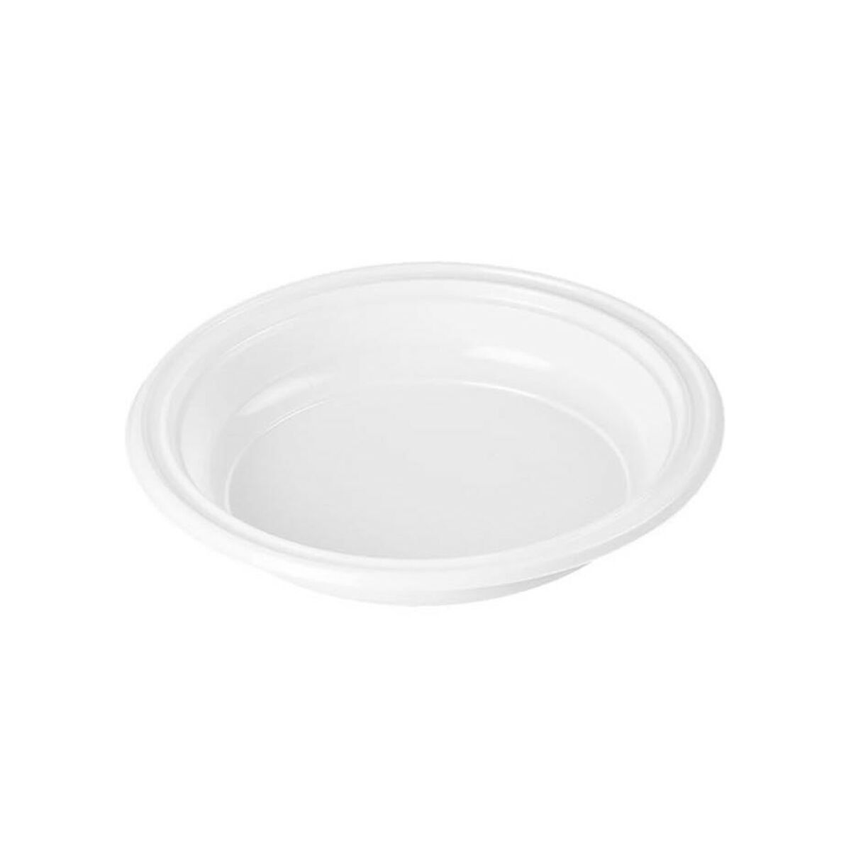 Set med återanvändbara tallrikar Algon Vit Plast 20,5 cm (25 antal) - 2