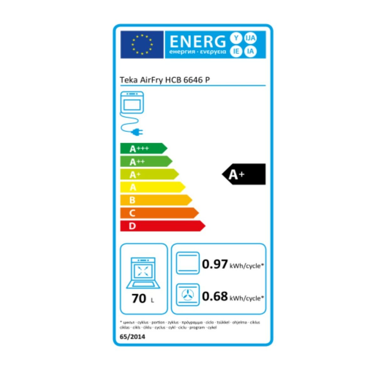 Mångsidig ugn Teka HCB6646PSS (80 L) - 5