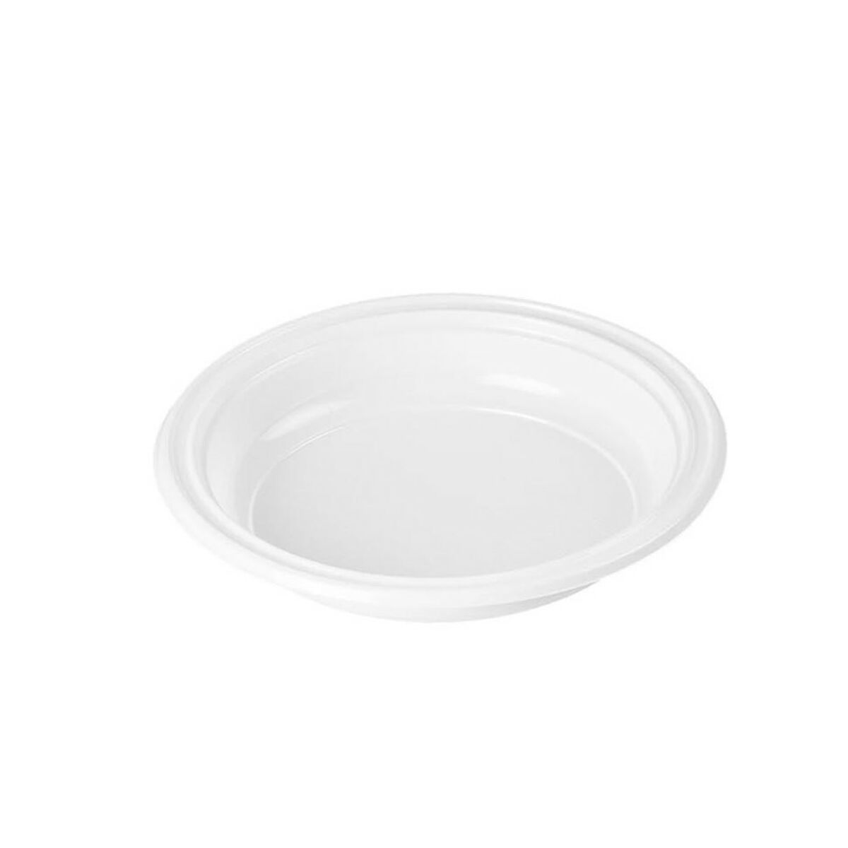 Set med återanvändbara tallrikar Algon Vit Plast 20,5 cm (100 antal) - 2