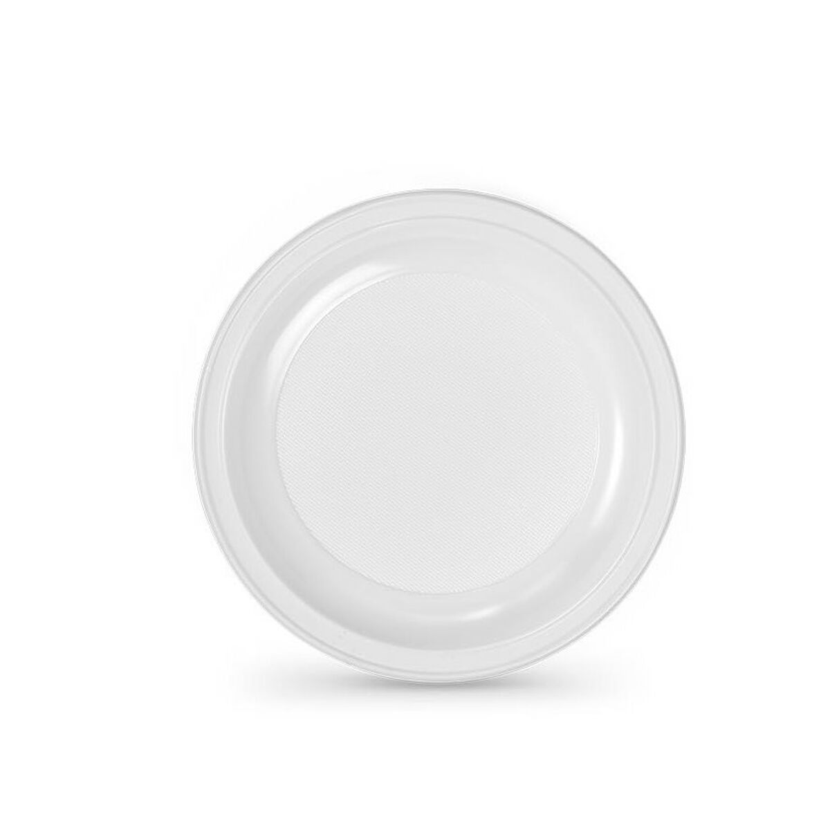 Set med återanvändbara tallrikar Algon Vit Plast 22 cm (100 antal) - 2