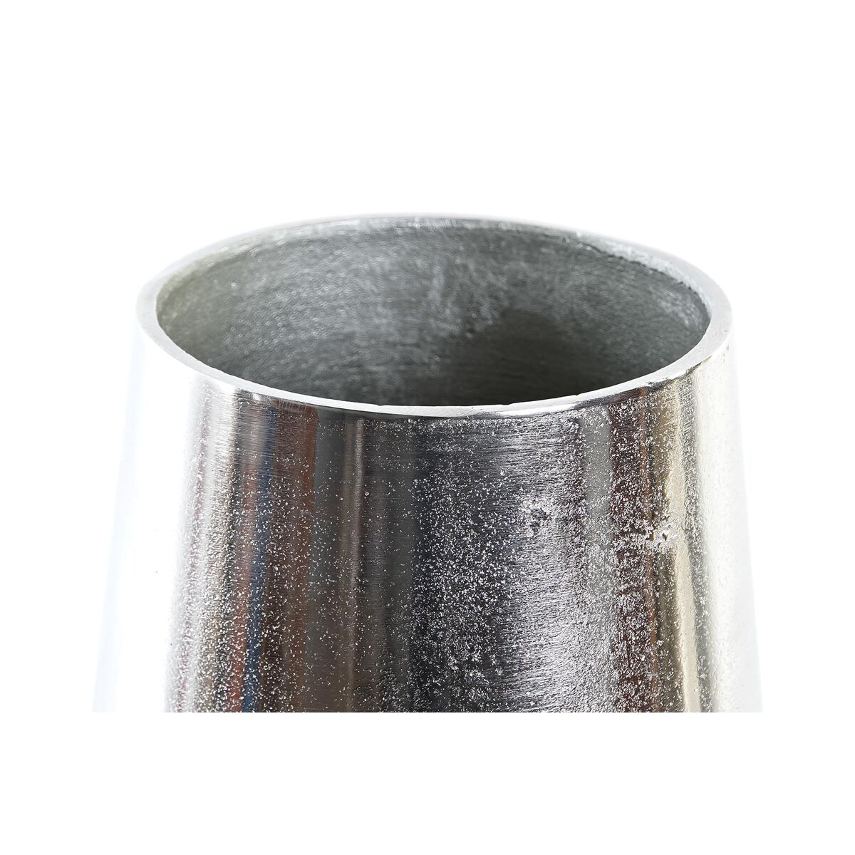 Vas DKD Home Decor 15,5 x 15,5 x 26 cm Silvrig Gyllene Aluminium Modern (2 antal) - 6
