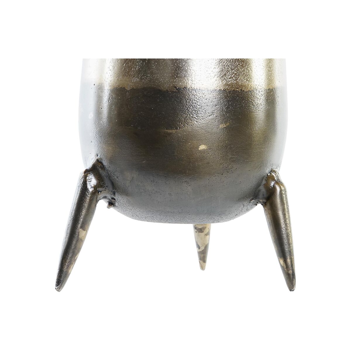 Vas DKD Home Decor 15,5 x 15,5 x 26 cm Silvrig Gyllene Aluminium Modern (2 antal) - 2