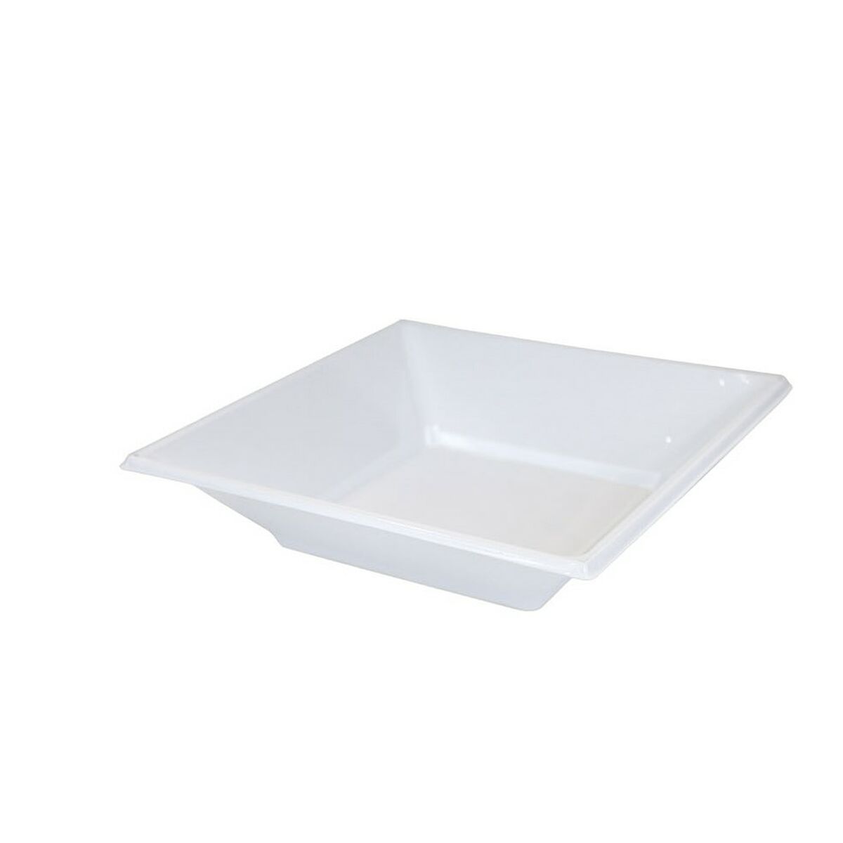 Set med återanvändbara tallrikar Algon Vit Plast 18 cm (12 antal)