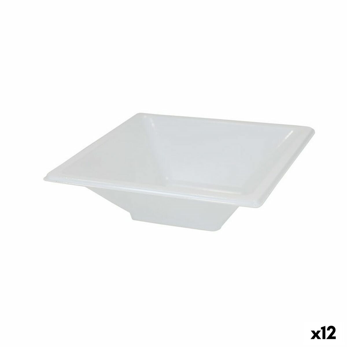 Set med återanvändbara skålar Algon Vit Plast 250 ml (12 antal)