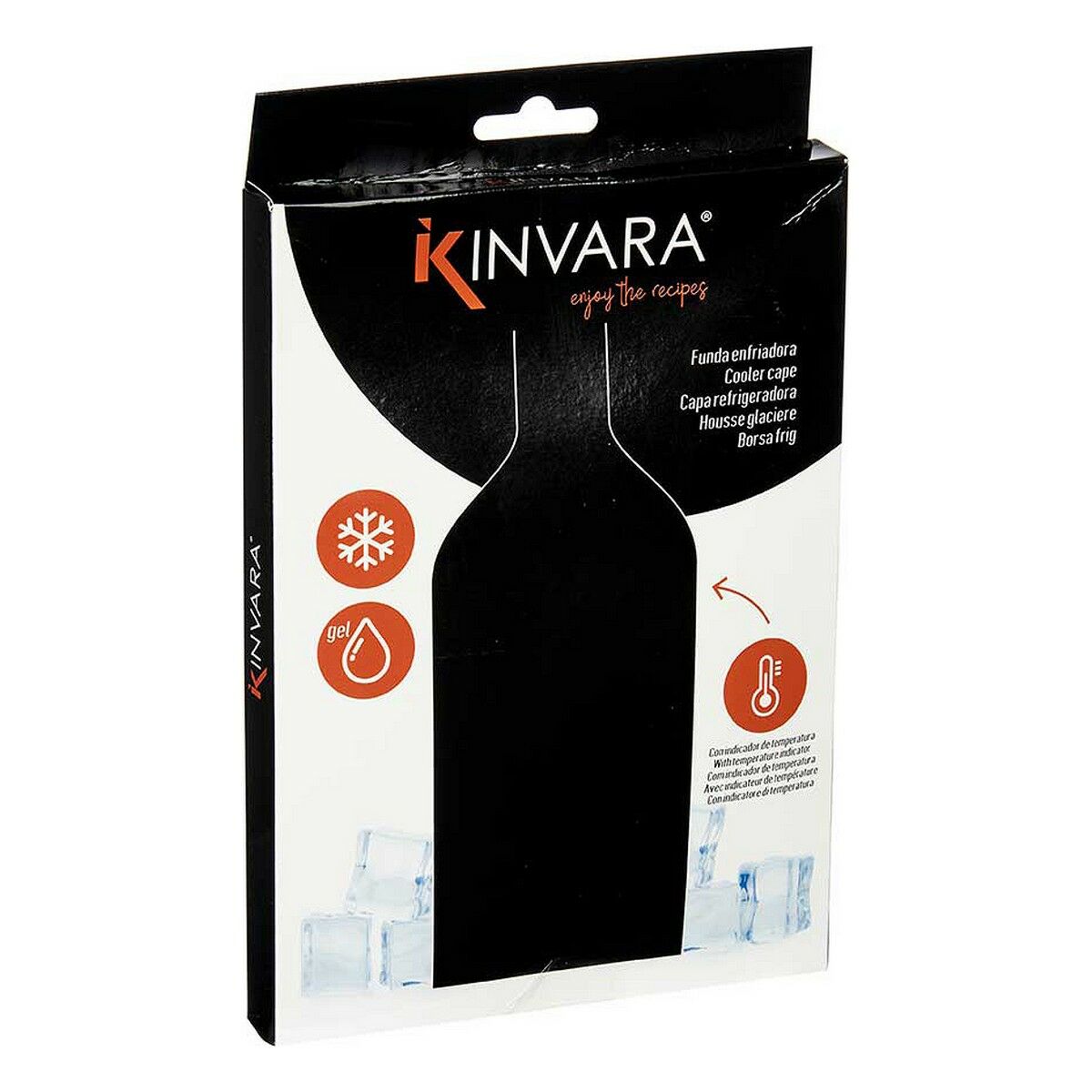 Flaskkylare Termometer Svart Polyester PVC (12 antal) - 2