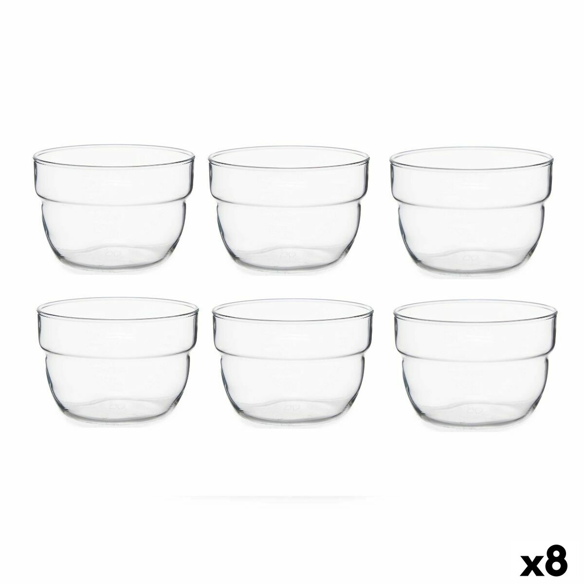 Skålset Motto Transparent Glas 200 ml (8 antal)
