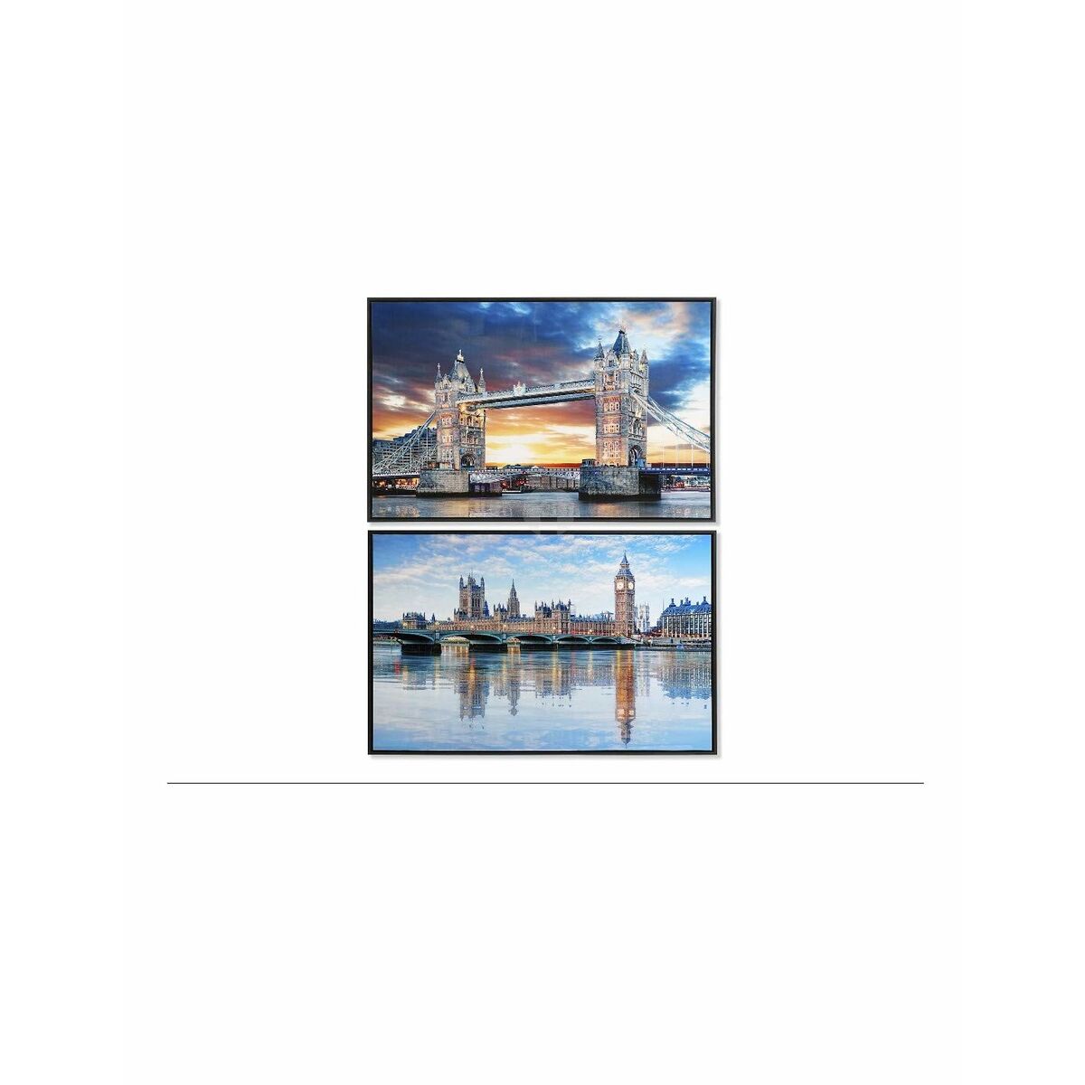 Kanvas DKD Home Decor 90 x 2,5 x 60 cm 90 x 2.5 x 60 cm London Loft (2 antal) - 6