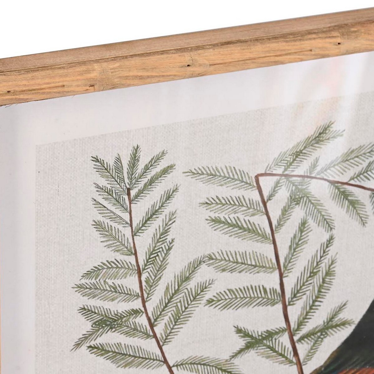 Tavla DKD Home Decor Glas Fåglar 65 x 16,5 x 50,2 cm (4 Delar) - 3