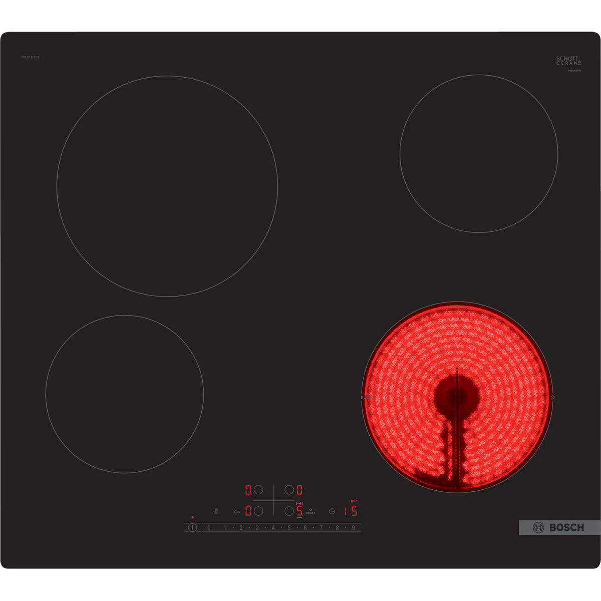 Keramisk platta BOSCH PKE611FP2E 60 cm 52 cm 59,2 cm 6900 W