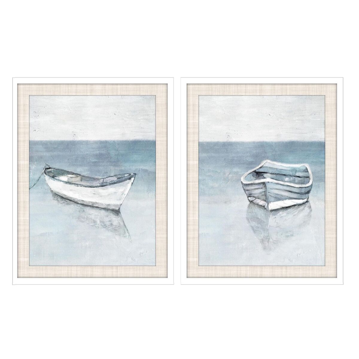 Tavla DKD Home Decor 55 x 2,5 x 70 cm Barco Medelhavs (2 antal)