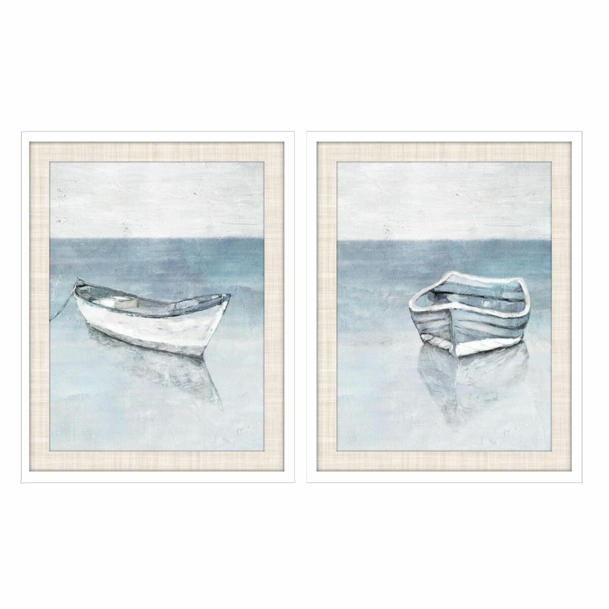 Tavla DKD Home Decor 55 x 2,5 x 70 cm Barco Medelhavs (2 antal) - 2