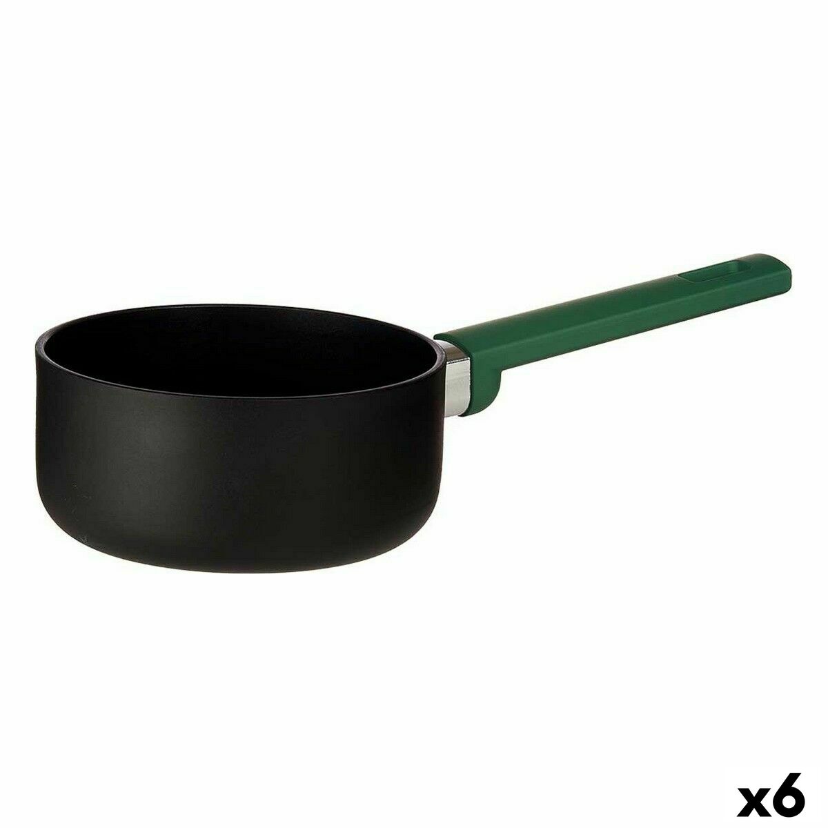 Kokpanna Ø 16 cm Svart Grön 1,3 L (6 antal)