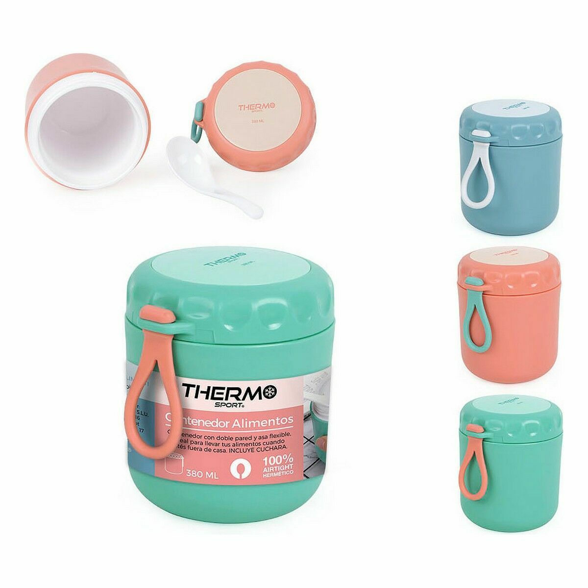 Termos för mat ThermoSport 380 ml 9 x 9 x 11,5 cm - 2