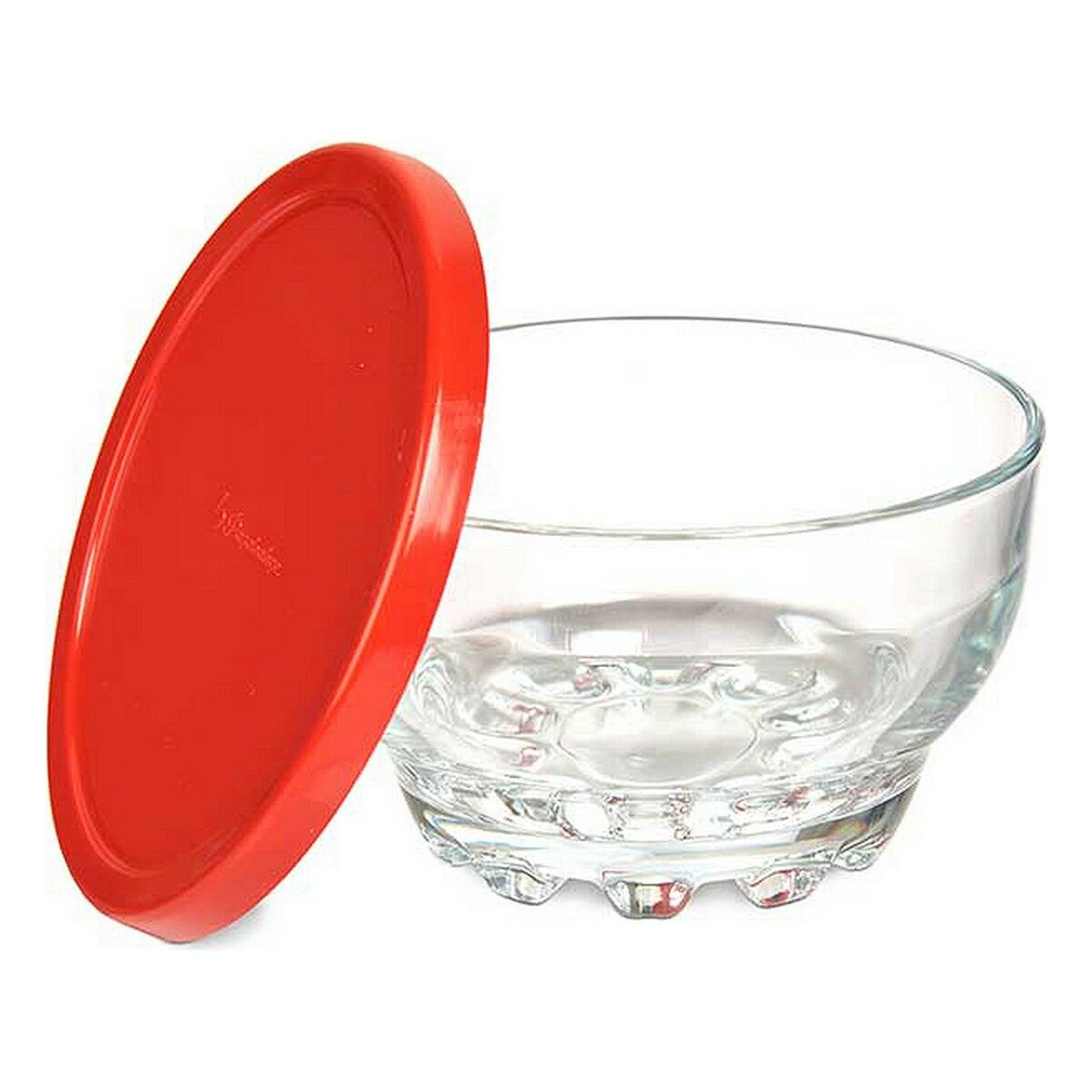 Skålset Karaman Röd Transparent Glas Polyetylen Ø 10,5 cm 275 ml (8 antal) - 2