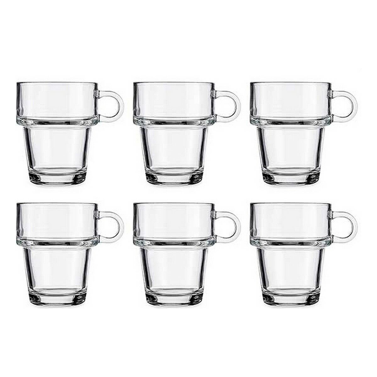 Koppar Stapelbara Transparent Glas 270 ml (24 antal) - 2
