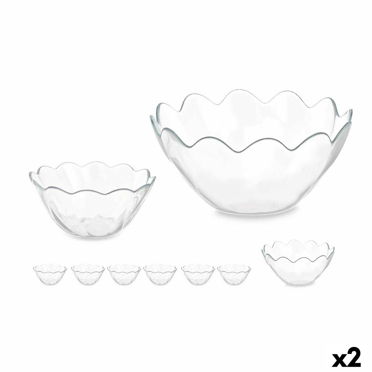 Skålset Hasir Transparent Glas (2 antal)