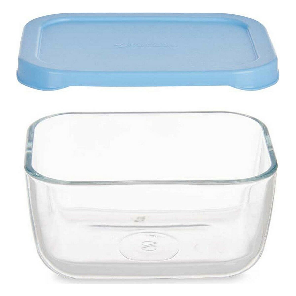 Lunchlåda Snow 420 ml Blå Transparent Glas Polyetylen (12 antal) - 2