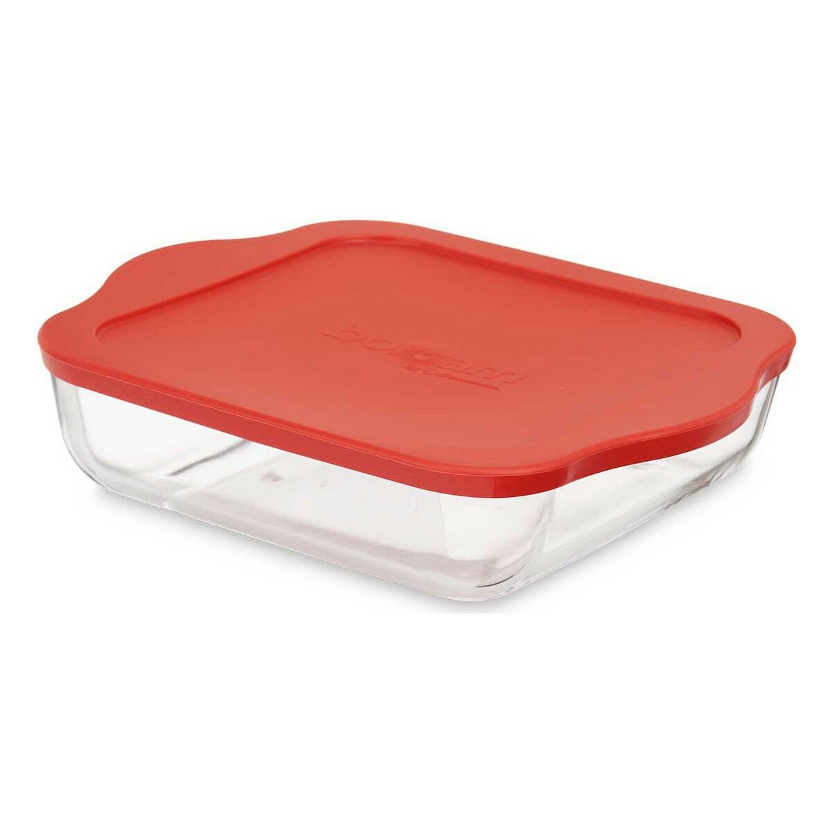 Lunchlåda Borcam Röd Transparent Borosilikatglas 2 L (6 antal) - 2