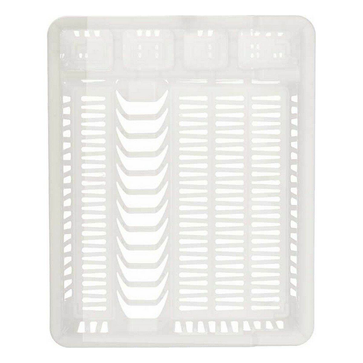 Diskställ 46 x 8 x 37,5 cm Vit Plast (12 antal) - 2