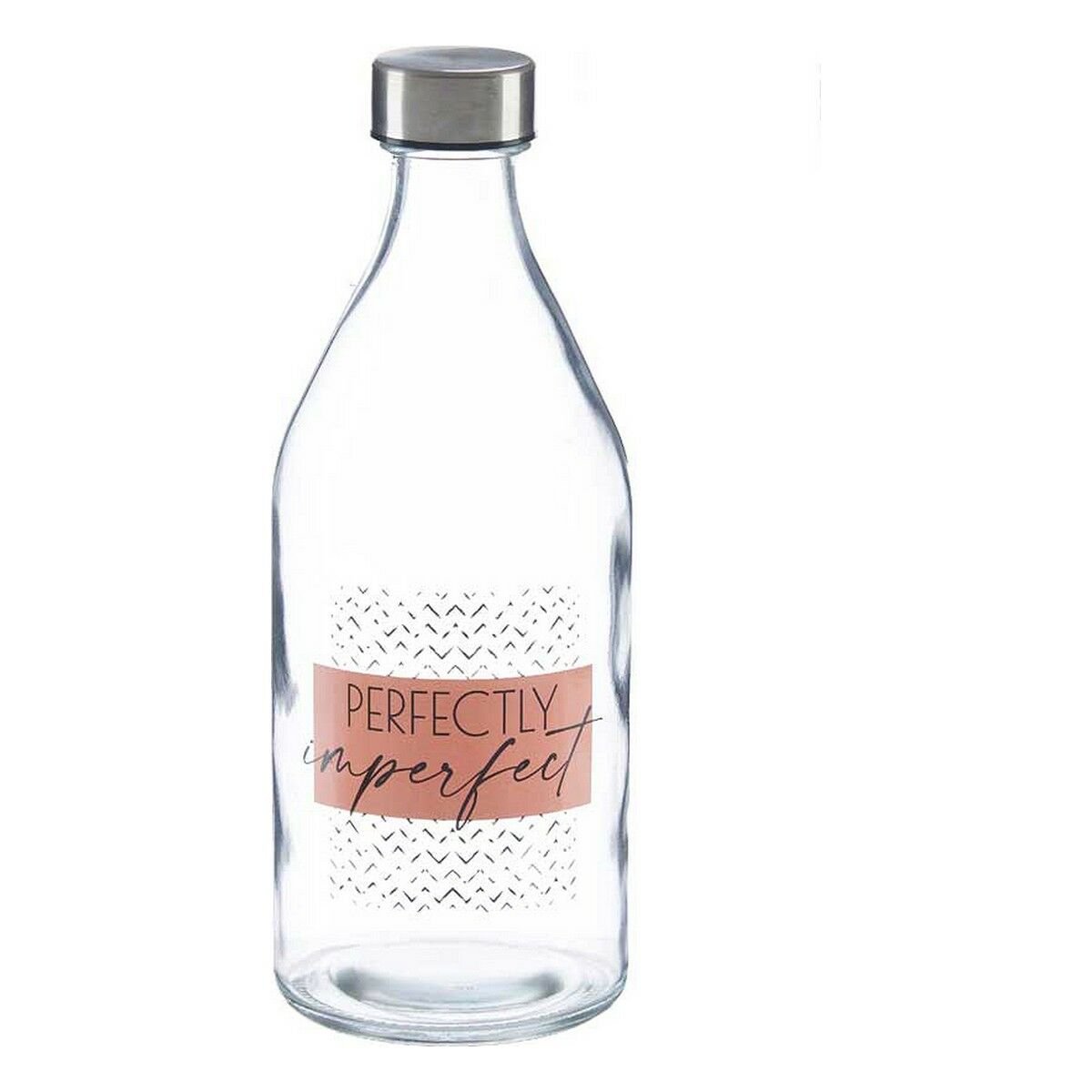Flaska Imperfect Transparent Glas Stål 1,1 L (12 antal) - 2