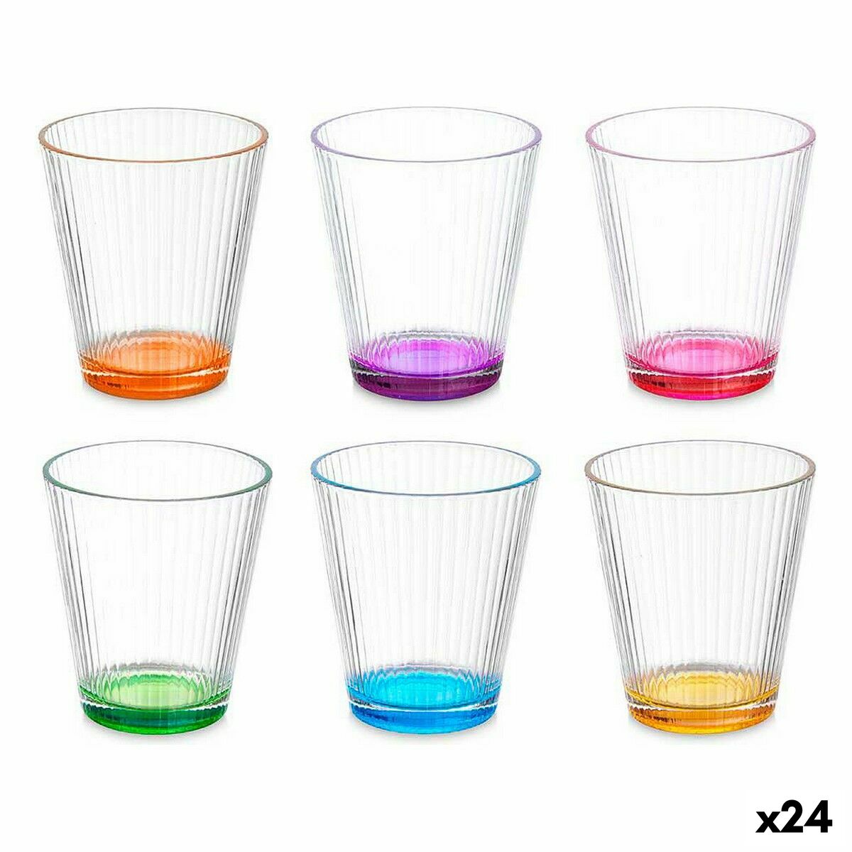 Glas Ränder Glas 375 ml (24 antal)