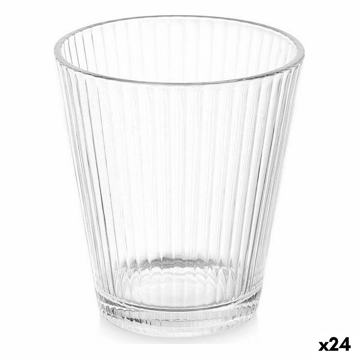 Glas Ränder Transparent Glas 375 ml (24 antal)