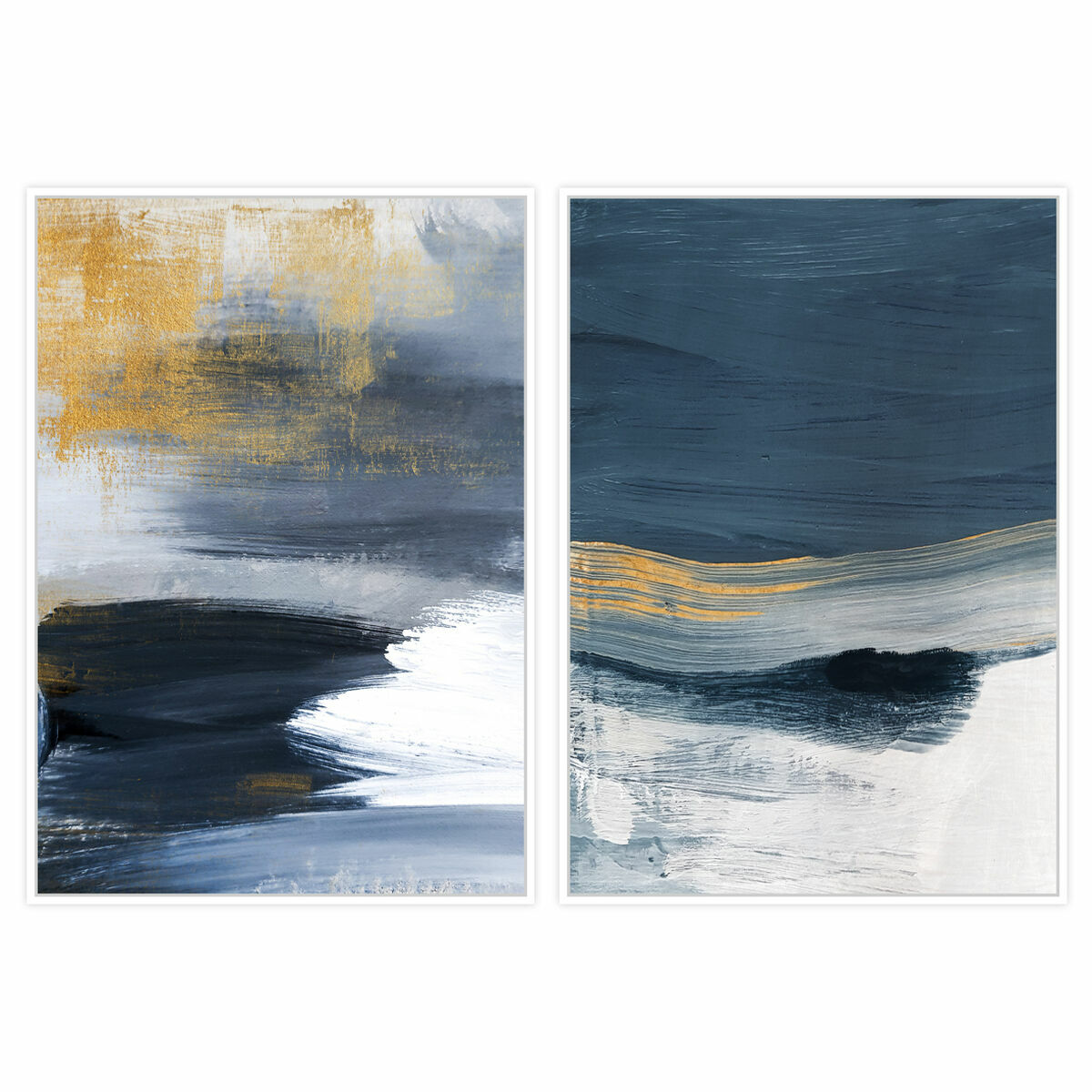 Tavla DKD Home Decor 83 x 4,5 x 122,5 cm 83 x 4,5 x 123 cm Abstrakt Urban (2 antal) - 4