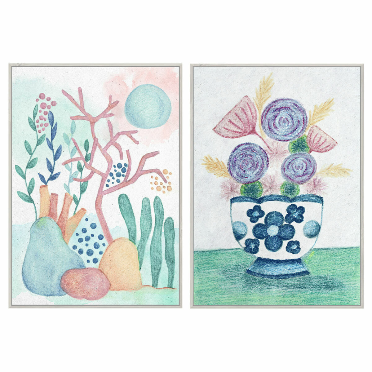 Tavla DKD Home Decor 83 x 4,5 x 122,5 cm 83 x 4,5 x 123 cm Skandinavisk (2 antal) - 3