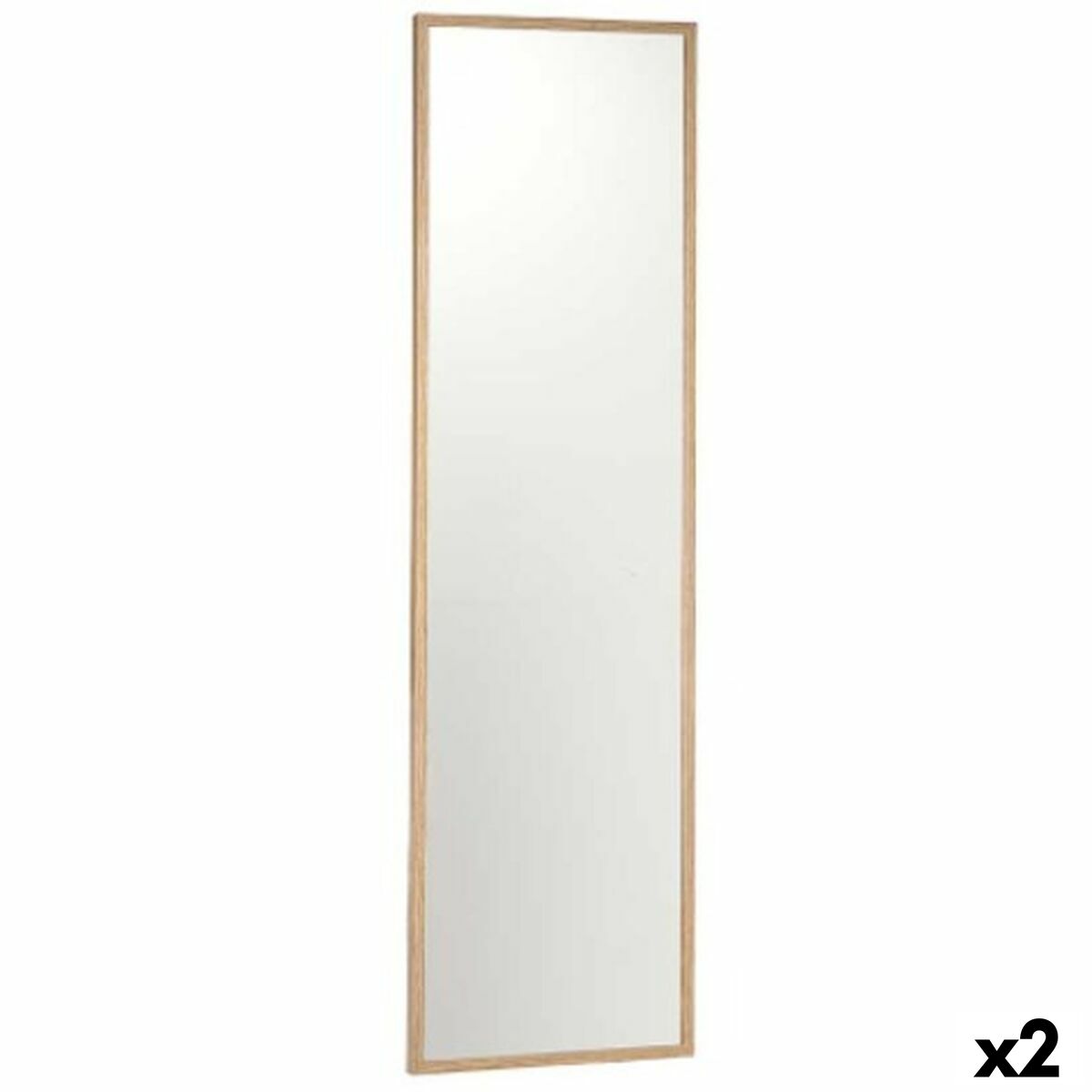 Väggspegel Brun Trä MDF 40 x 142,5 x 3 cm (2 antal)