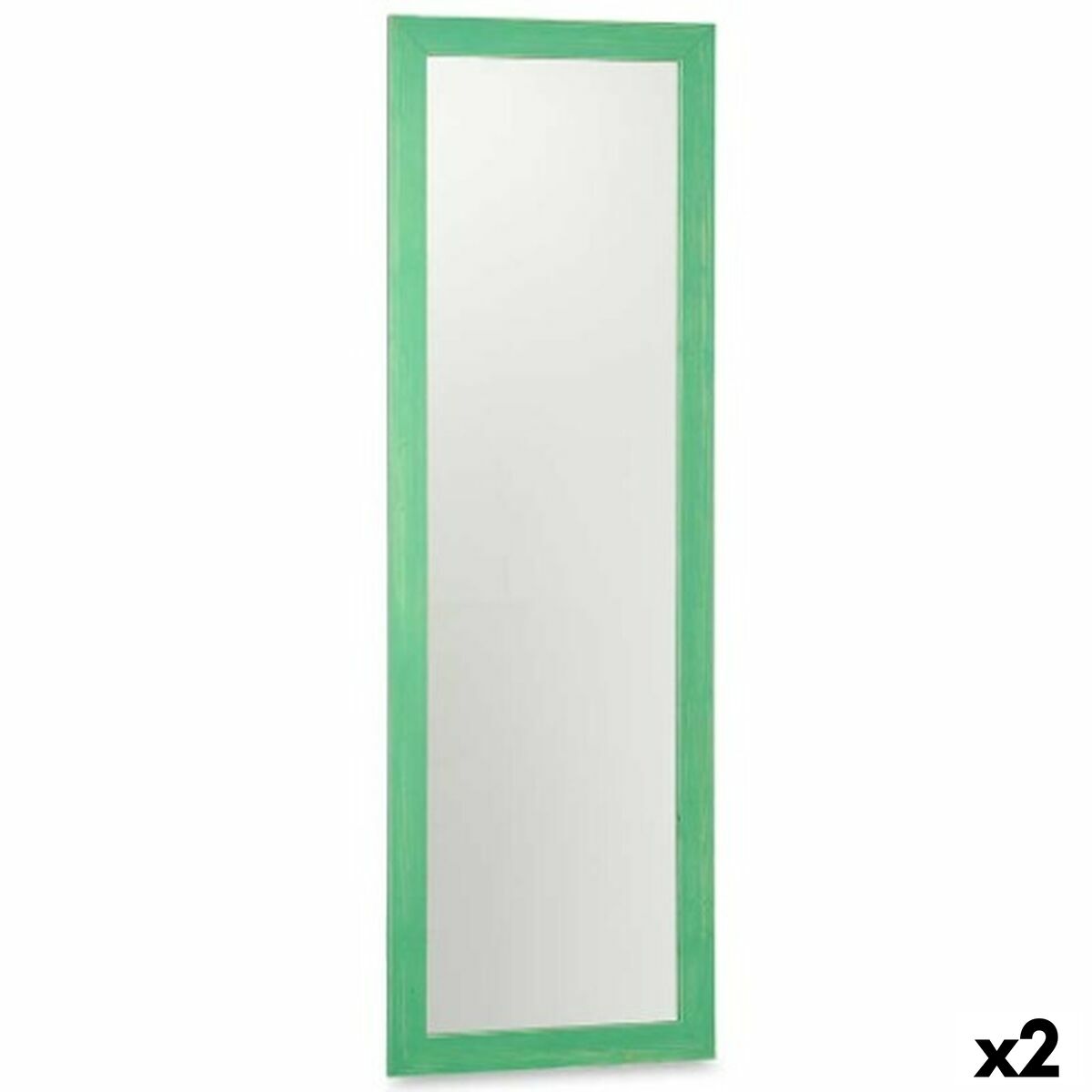 Väggspegel Turkos Trä MDF 48 x 150 x 2 cm (2 antal)