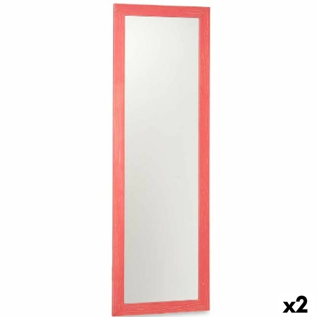 Väggspegel Rosa Trä MDF 48 x 150 x 2 cm (2 antal)