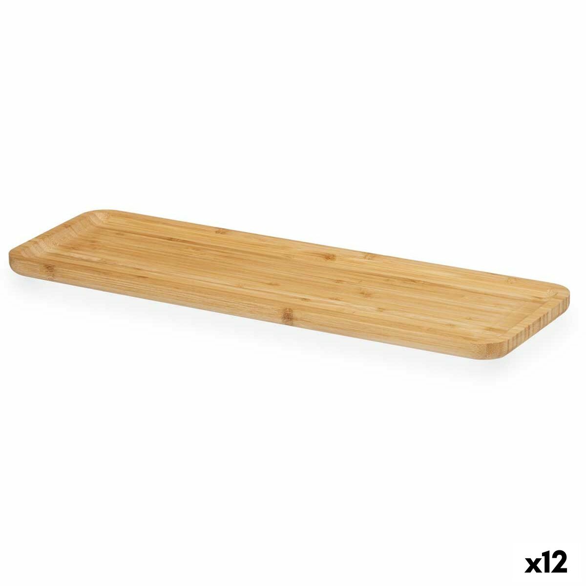 Tavla Fördrink Brun Bambu 46 x 1,6 x 15 cm (12 antal)
