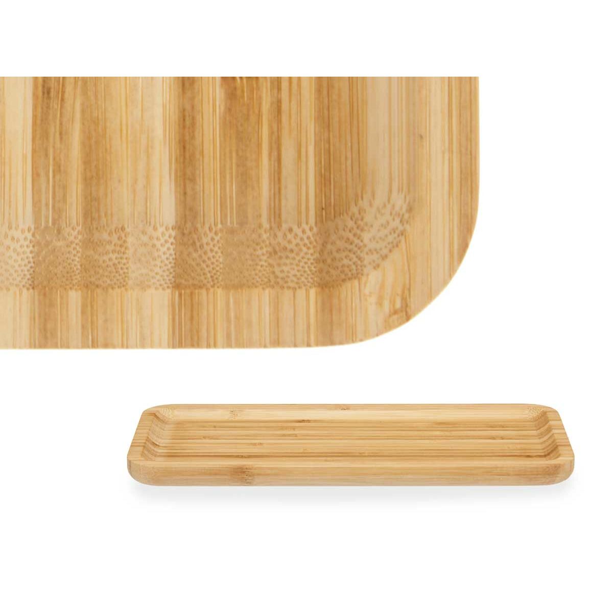 Tavla Fördrink Brun Bambu 30 x 1,6 x 15 cm (12 antal) - 2