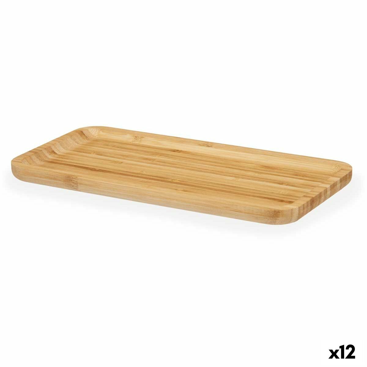 Tavla Fördrink Brun Bambu 30 x 1,6 x 15 cm (12 antal)