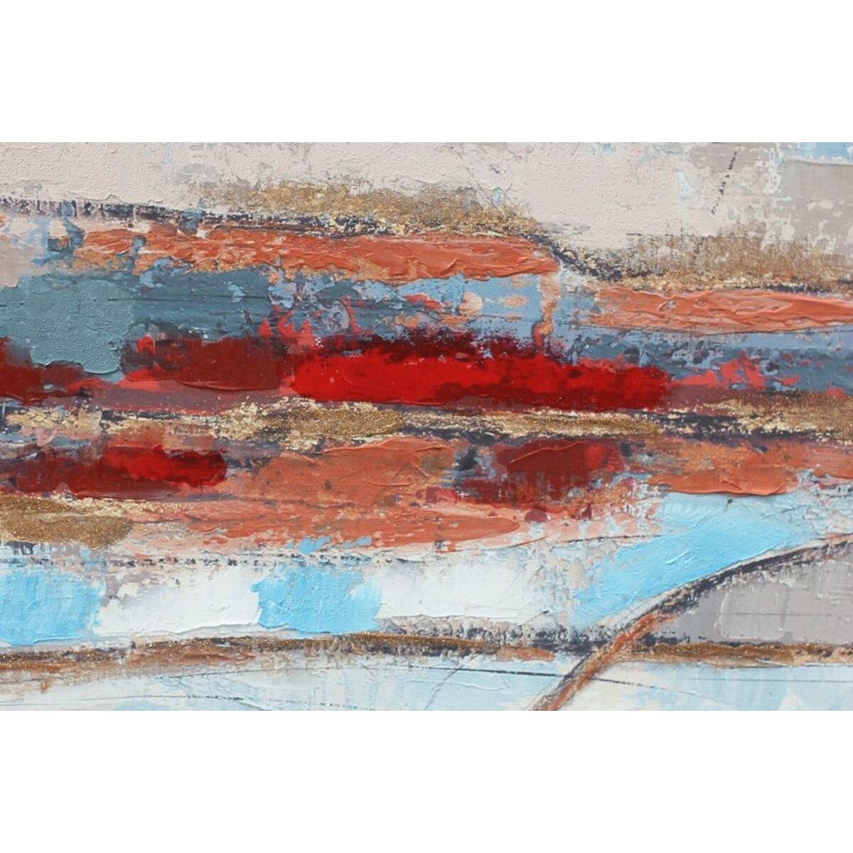 Tavla DKD Home Decor 140 x 2,8 x 70 cm Abstrakt Modern (2 antal) - 6
